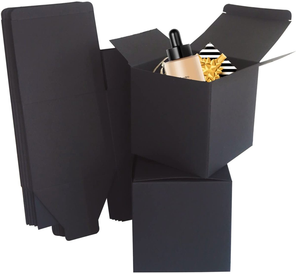 Solidchoice - Set van 10 Kleine Cadeauboxen van Kraftpapier