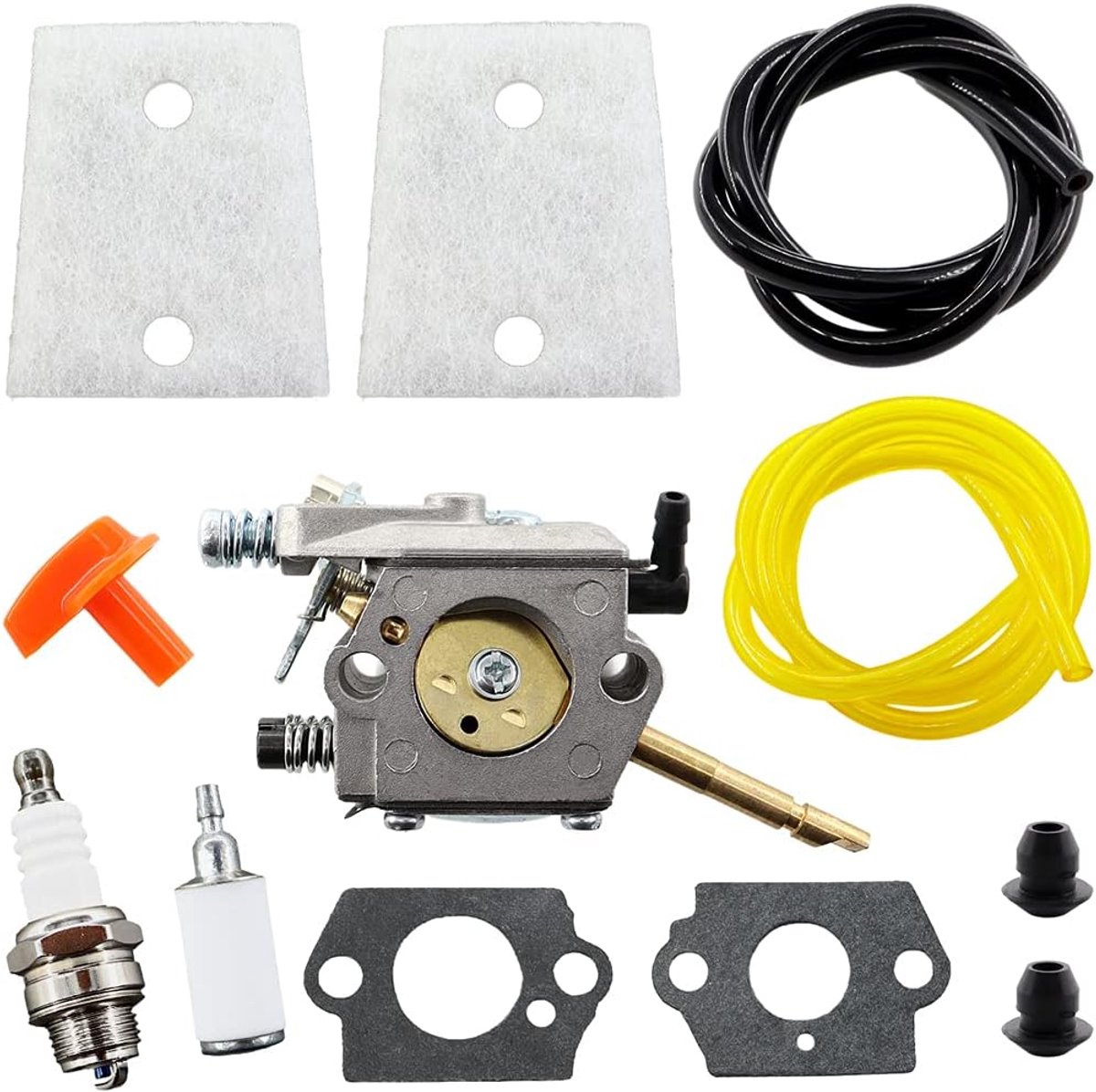 Thijox - Carburateur met benzineslang en luchtfilter voor bosmaaier, vervangt Walbro WT-45-1, geschikt voor Stihl H24D FS 48 52 56 62 66 81 86 106, ho