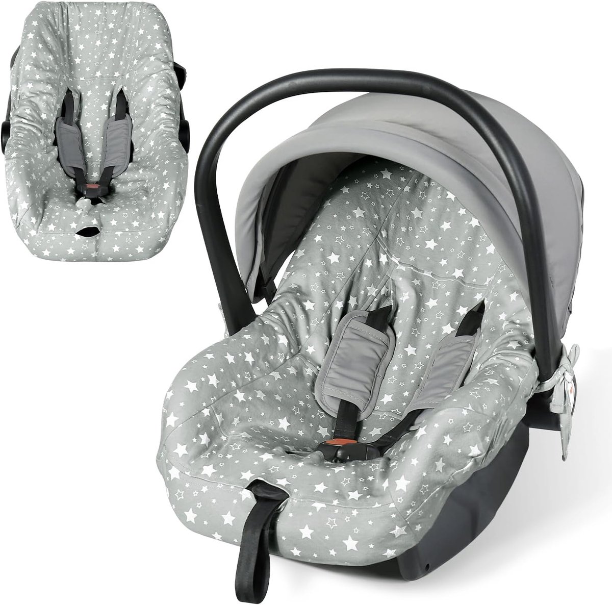 Thijox - Universele Zomerovertrek Voor Babyzitje - Ademend Beschermhoes 100% Katoen - Geschikt Voor Autostoelen zoals Maxi Cosi, Cabriofix, Pebble - G