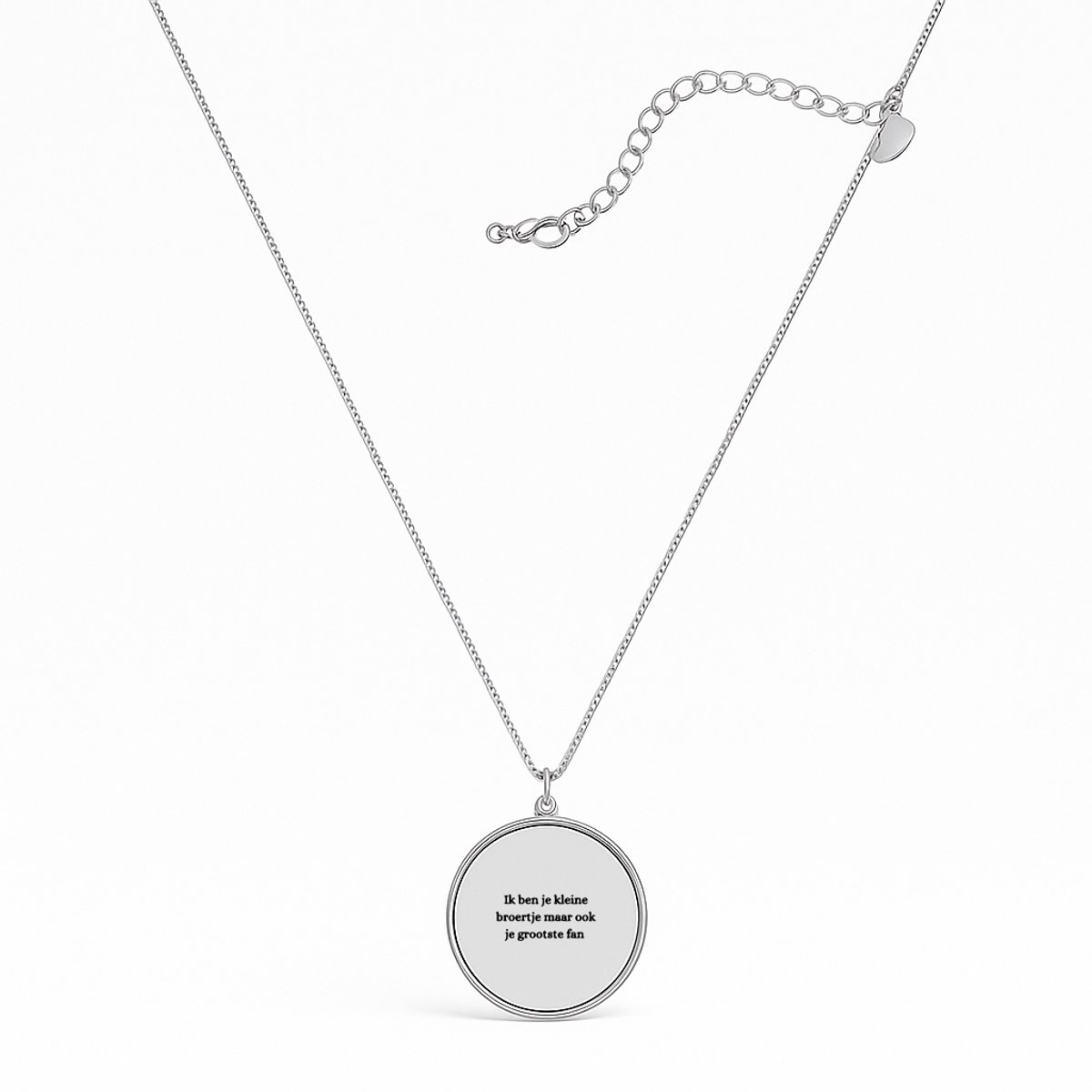 Ik ben je kleine broertje maar ook je grootste fan ketting - ketting met hanger - Quotes - Familie vrienden - Cadeau - ketting dames - ketting heren