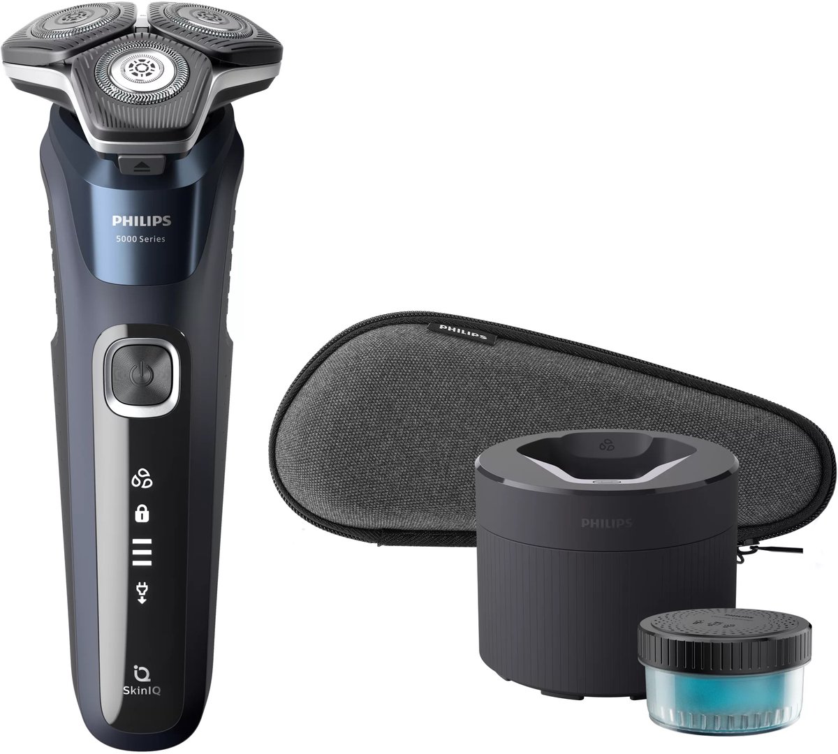 Philips SHAVER Series 5000 S5885/50 scheerapparaat Roterend scheerapparaat Trimmer Blauw