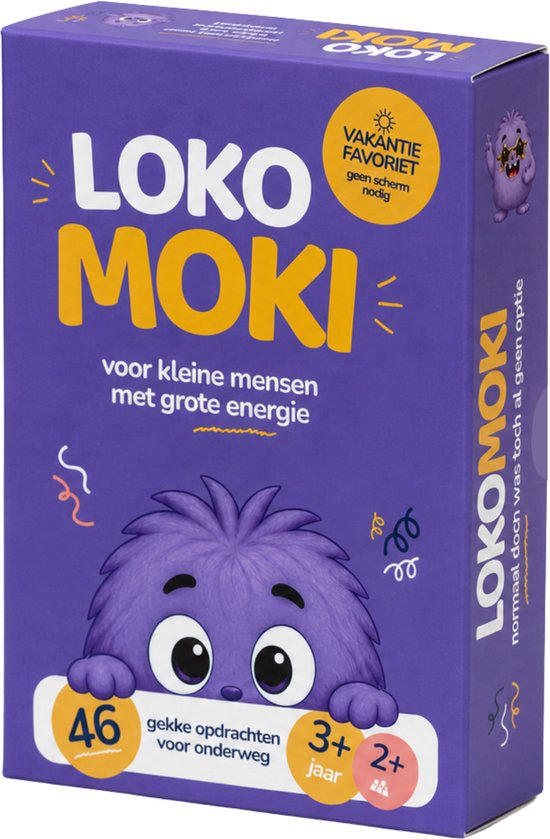 Lokomoki – Kaartspel Kinderen – Reisspel voor Onderweg – Vanaf 3 Jaar – 48 Kaarten – Familiespel – Auto, Vliegtuig & Restaurant