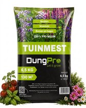DungPro Organische Tuinmest 6,5kg – Geschikt voor 130 m² – Voor Sterke Planten & Gezonde Borders – Tuinmeststof – Stimuleert Groei & Bloei