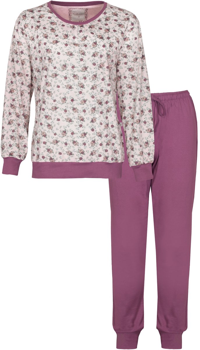 Tenderness Dames Pyjama - 100% Gekamde Katoen - Roze