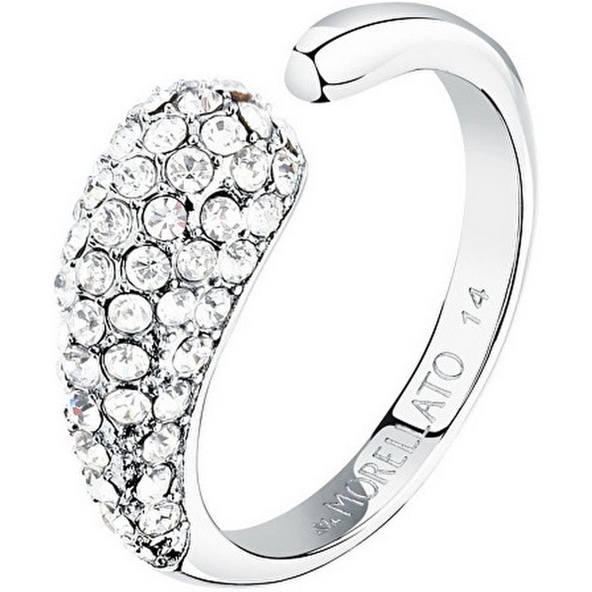 MORELLATO DESIGN SAYP1401 - 58 MM - STAINLESS STEEL RING MET ZIRKONIA'S 1 STUK