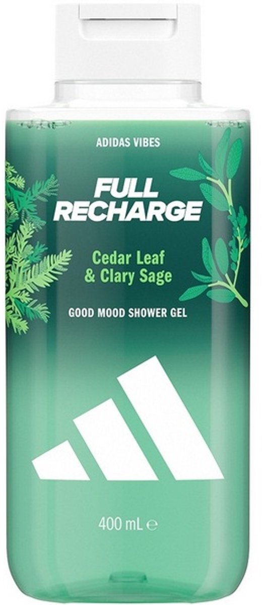 ADIDAS VIBES FULL RECHARGE SHOWER GEL DOUCHEGEL 400 ML