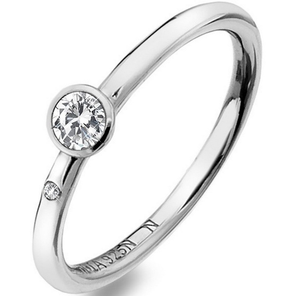 HOT DIAMONDS TENDER DR206 - 60 MM - ZILVEREN RING MET DIAMANT EN WITTE TOPAAS 1 STUK