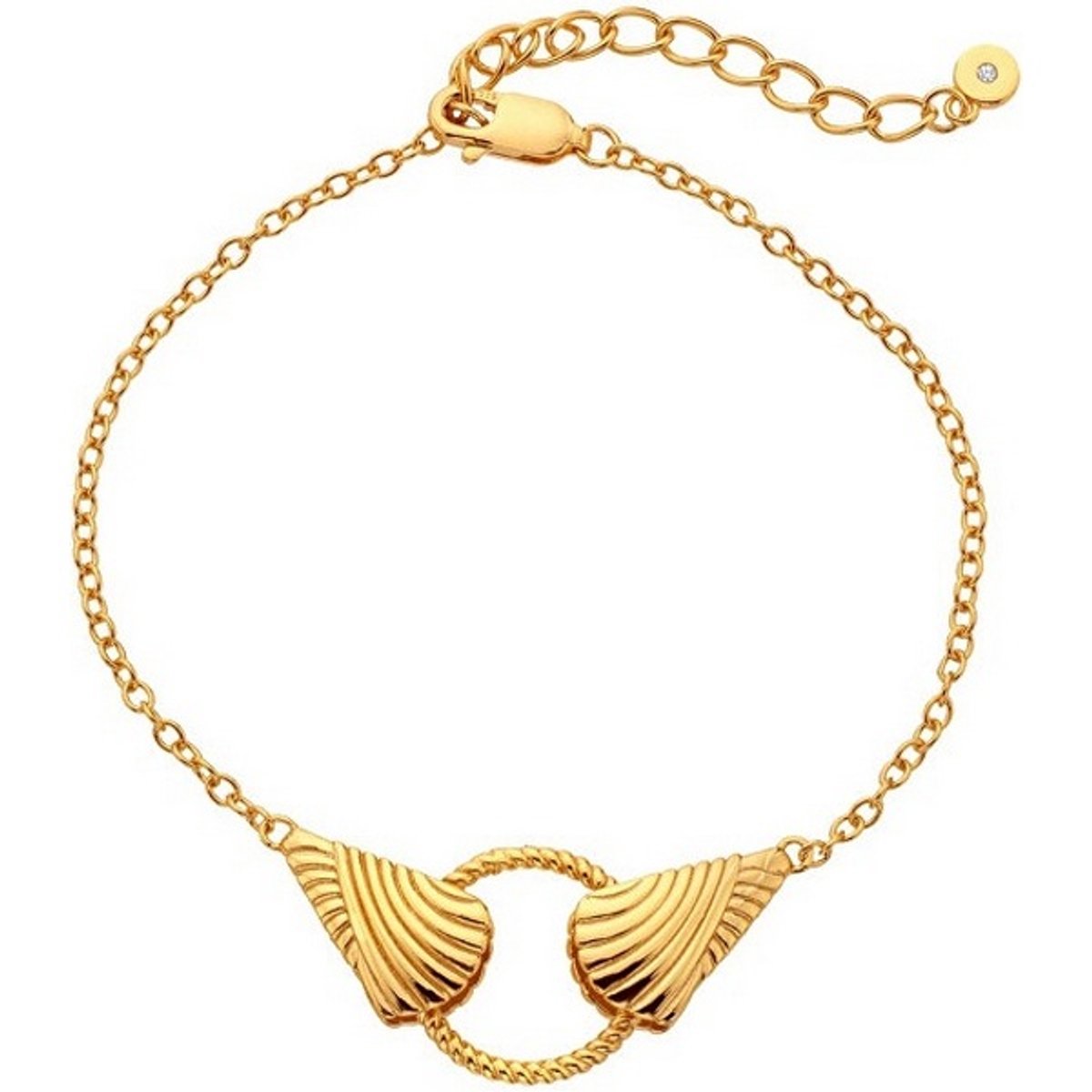HOT DIAMONDS DL705 GOLD-PLATED ARMBAND MET DIAMANT 1 STUK