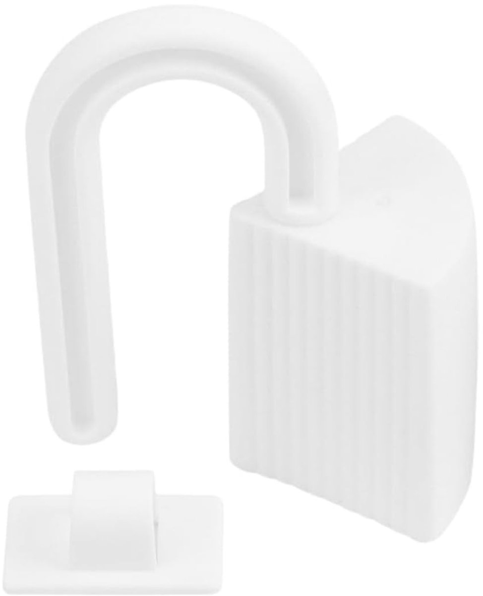 Dailygoods- Scharnierdeursluiting 5 Stuks - Deurstoppers voor Binnen - Anti-Klikdeurklem - Veiligheidsaccessoires - Vingerbescherming - Rechthoekig 4,8 x 3,6 x 7,7 cm - Deurstopper