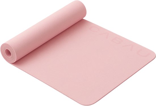 Cabau – Bloom Yogamat – Roze – 183 x 61 cm – 6 mm dikte – TPE Materiaal –...