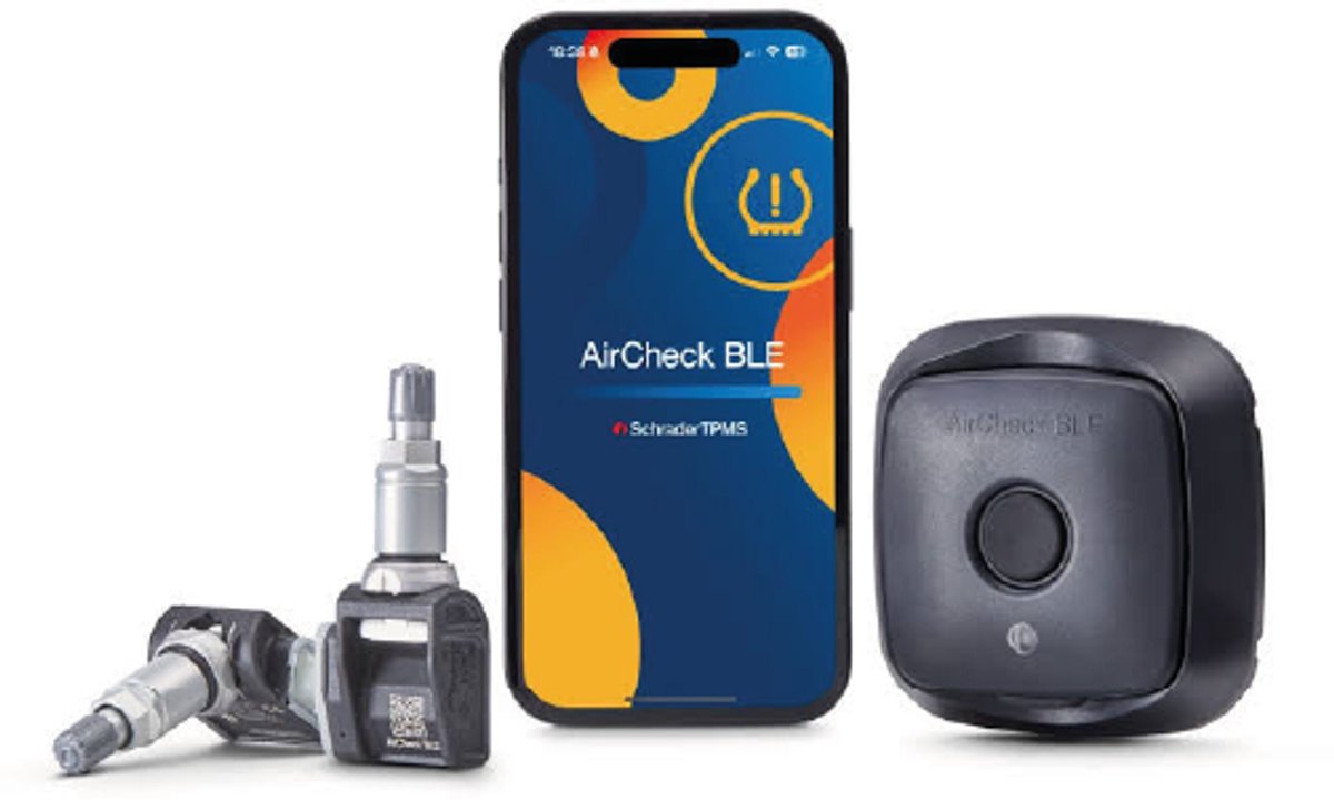 Schrader AirCheck BLE TPMS inbouw retrofit kit met 2 x Bluetooth® TPMS sensors en range extender