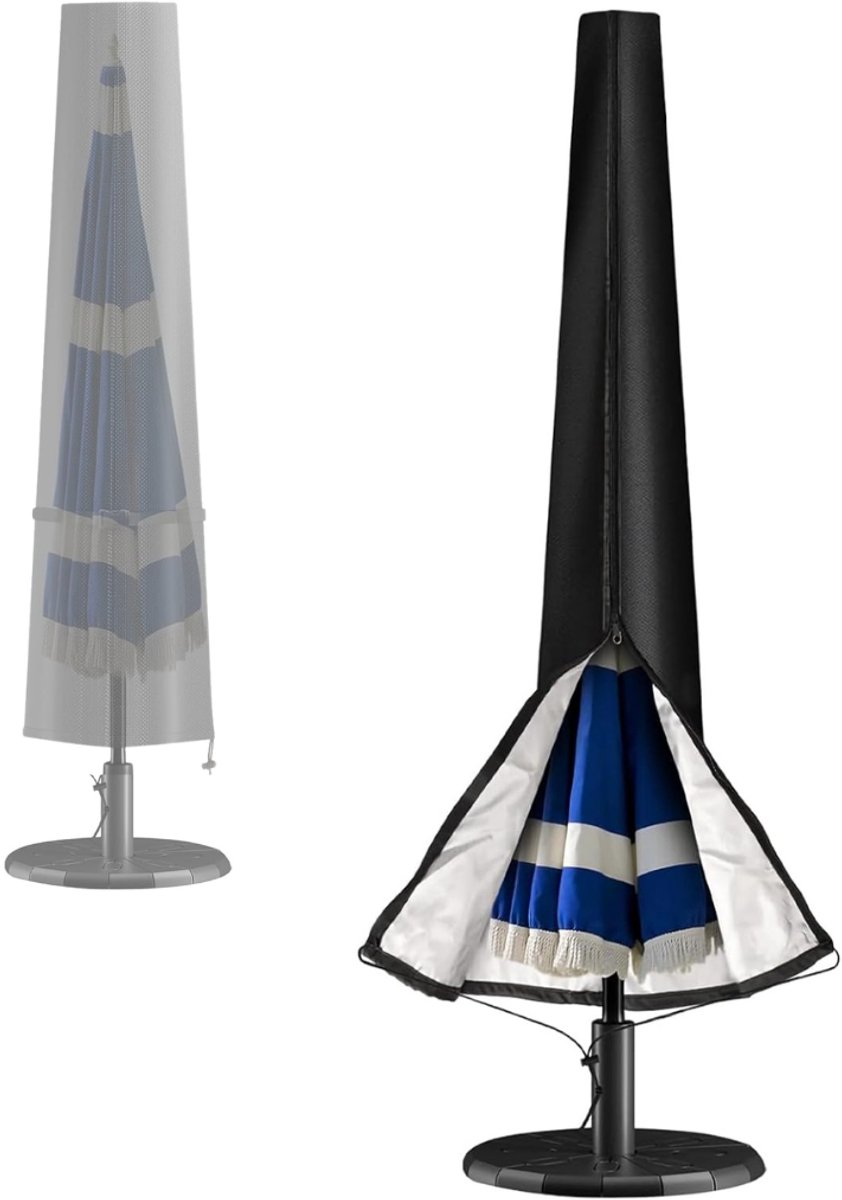 CLVP® Parasolhoes voor Zweefparasol - Parasol hoes Staande Parasol -Zwart