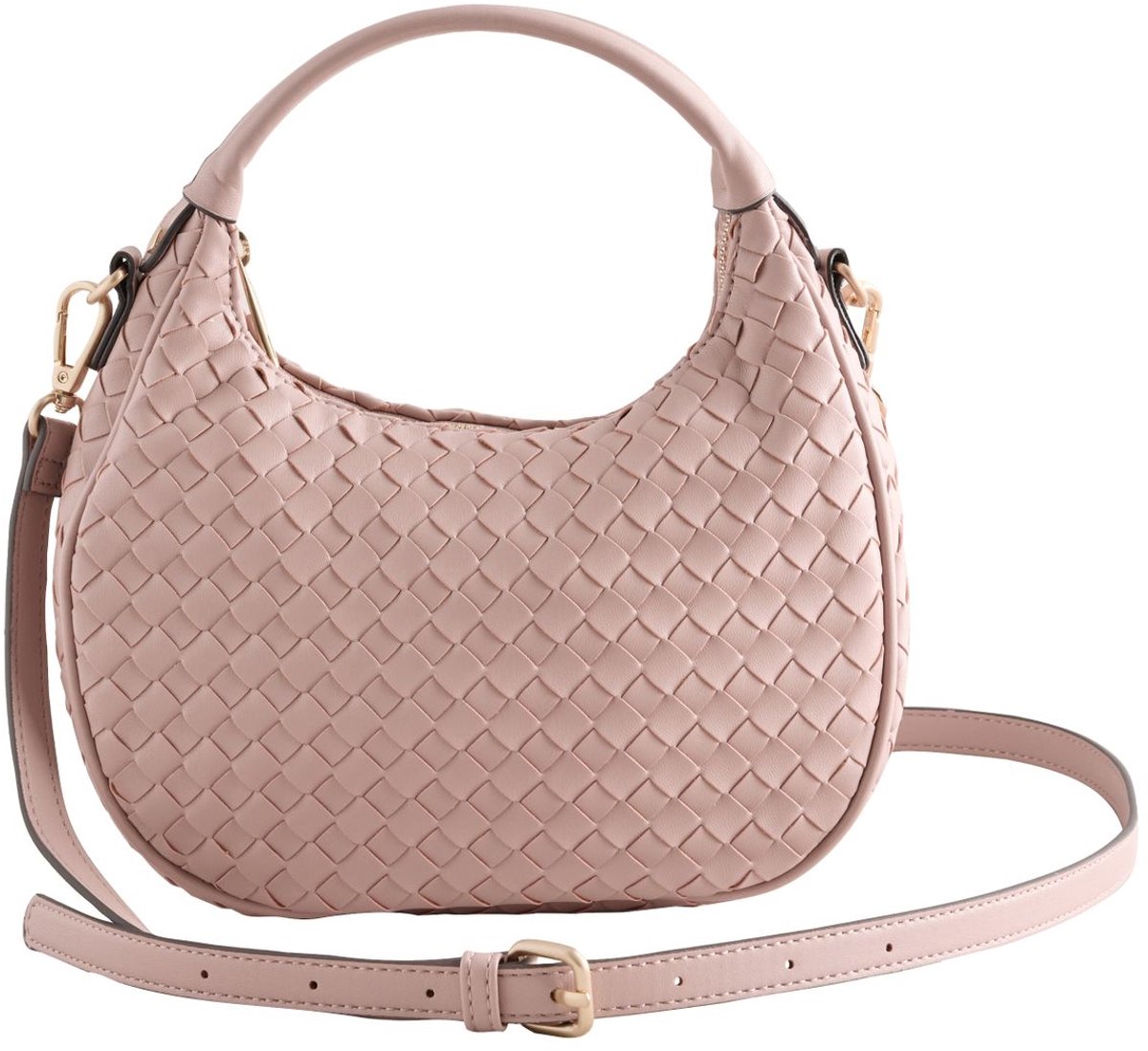 Next - Dames - Geweven handtas met handvat - Roze