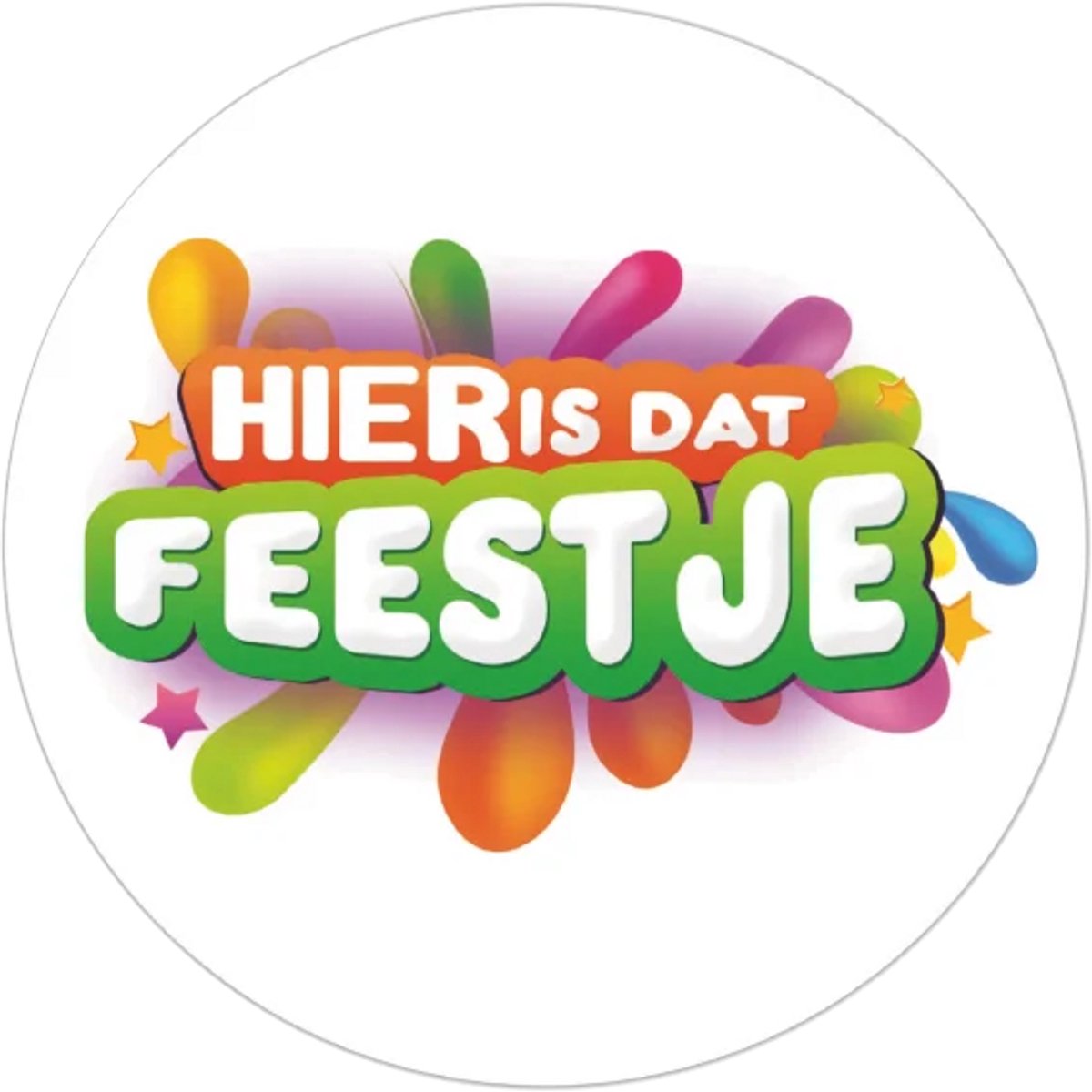 bierviltjes "HIER IS DAT FEESTJE" 25 STUKS