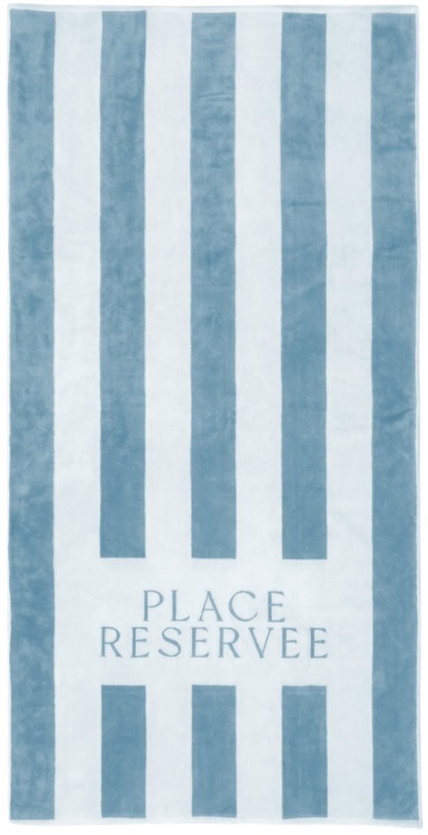 Place Réservée Classic beach towel 100x200cm atlantic