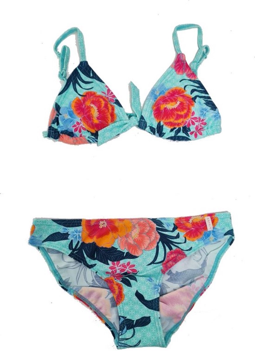 Esprit Triangel Kinder Bikini Turquoise-roze Maat. 128/134