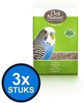 3x Deli Nature - Premium parkieten 1kg - Vogelvoer - 1 kg