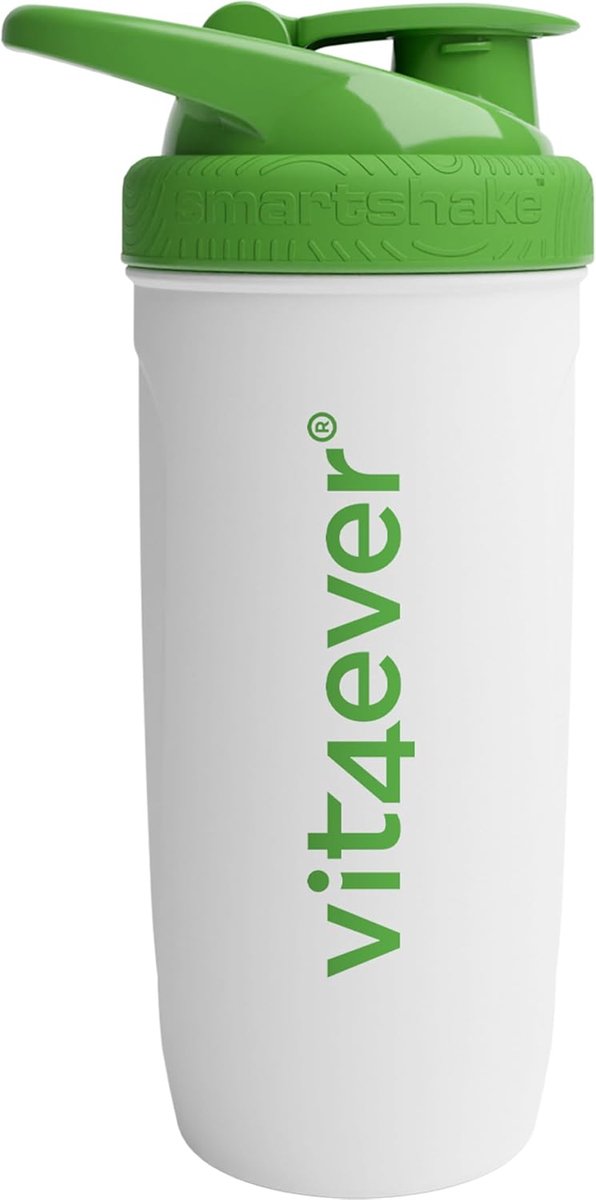 Thijox - Roestvrijstalen Shaker 700 ml - Lekvrij, BPA-vrij, Gegraveerde Maataanduidingen - Ideaal voor Eiwitten, Proteïne, Sport, Gym, Wit