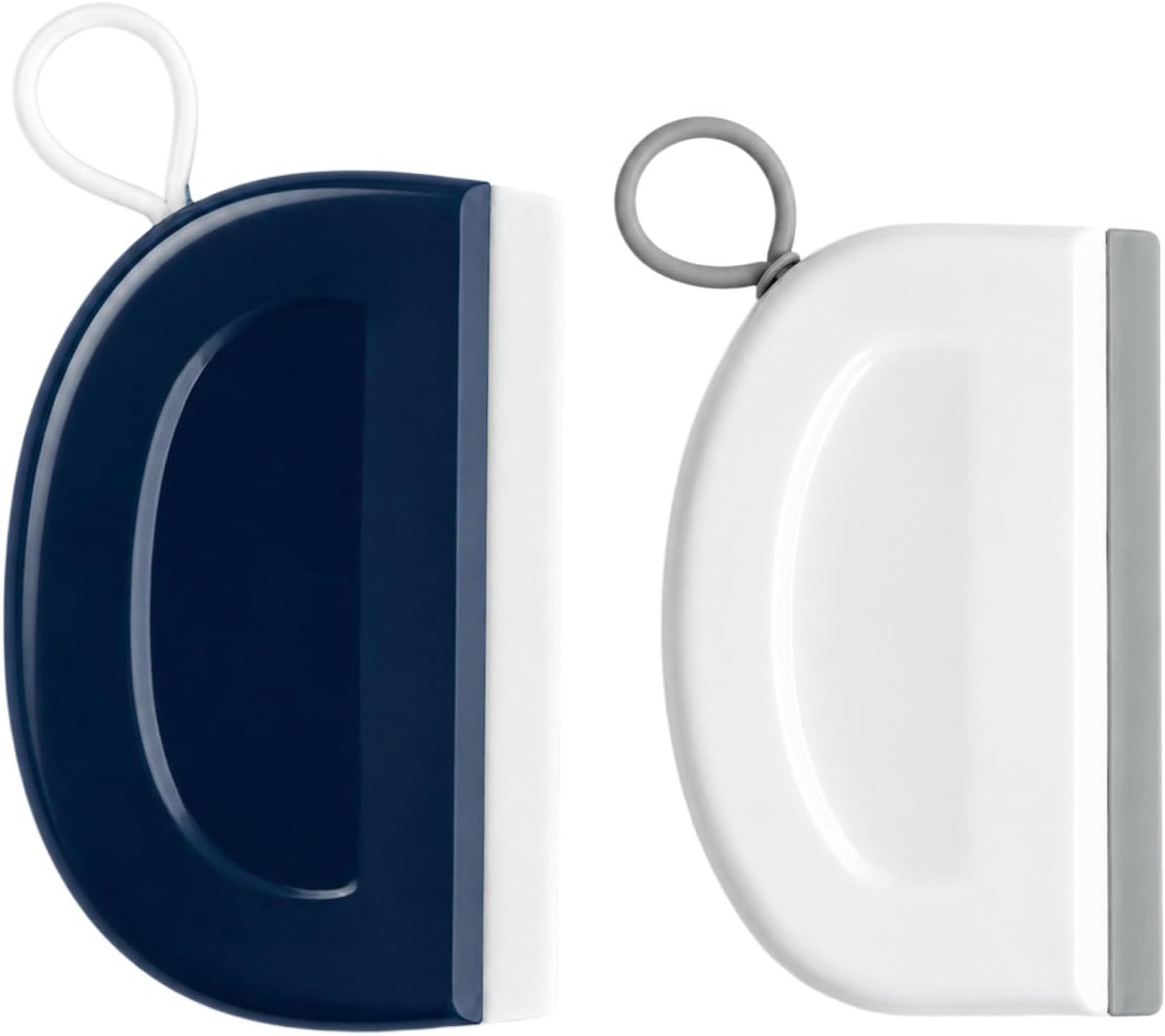 Thijox - 2 Stuks Mini Douchewisser - Compacte Waterwisser met Zachte Wisstrip en Handgreep voor Streeploos Resultaat op Glas, Spiegel, Tegels, Douchew
