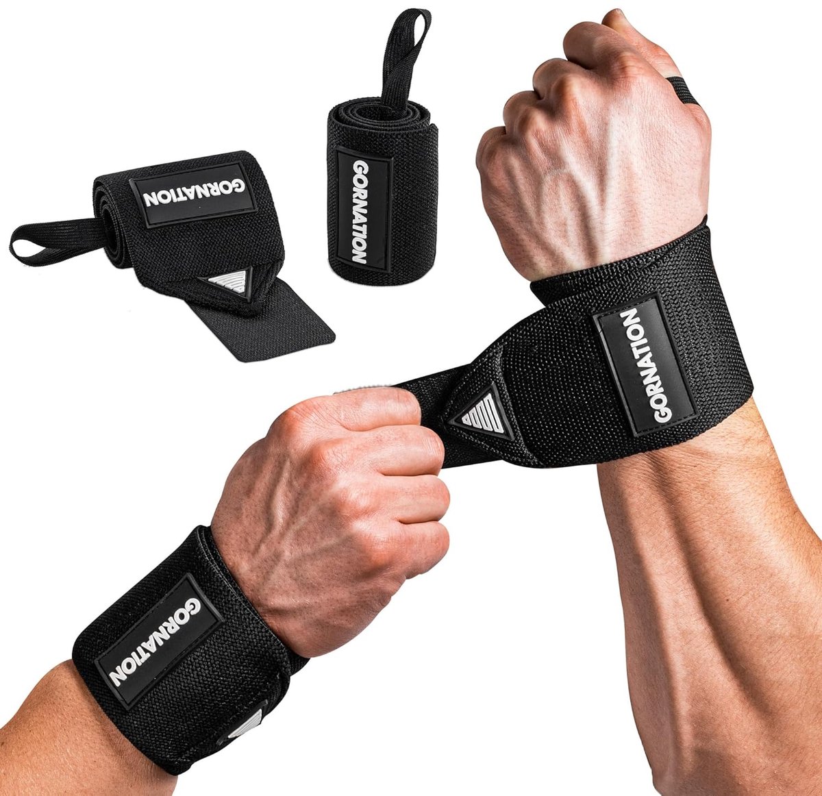Thijox - Professionele Power Wrist Wraps voor Gewichtheffen, Calisthenics, Bodybuilden & Krachttraining - Polsbanden voor Mannen en Vrouwen - Duurzaam
