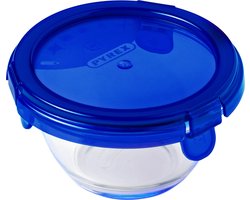 Pyrex Cook & Go Bowl Round - Comprend Couvercle - Verre Borosilicate - 200 ml - Transparent