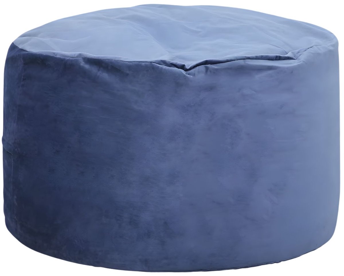 Zitzak 4 FT – Grote Bean Bag met Memory Foam Vulling en Afneembare Microvezel Hoes voor Woonkamer en Gaming – Marineblauw