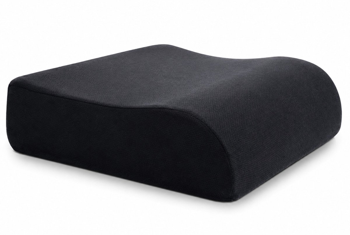 BSS® Zitverhoger Auto – Stoelverhoger voor Volwassenen – OEKO-TEX Hoes – Zwart