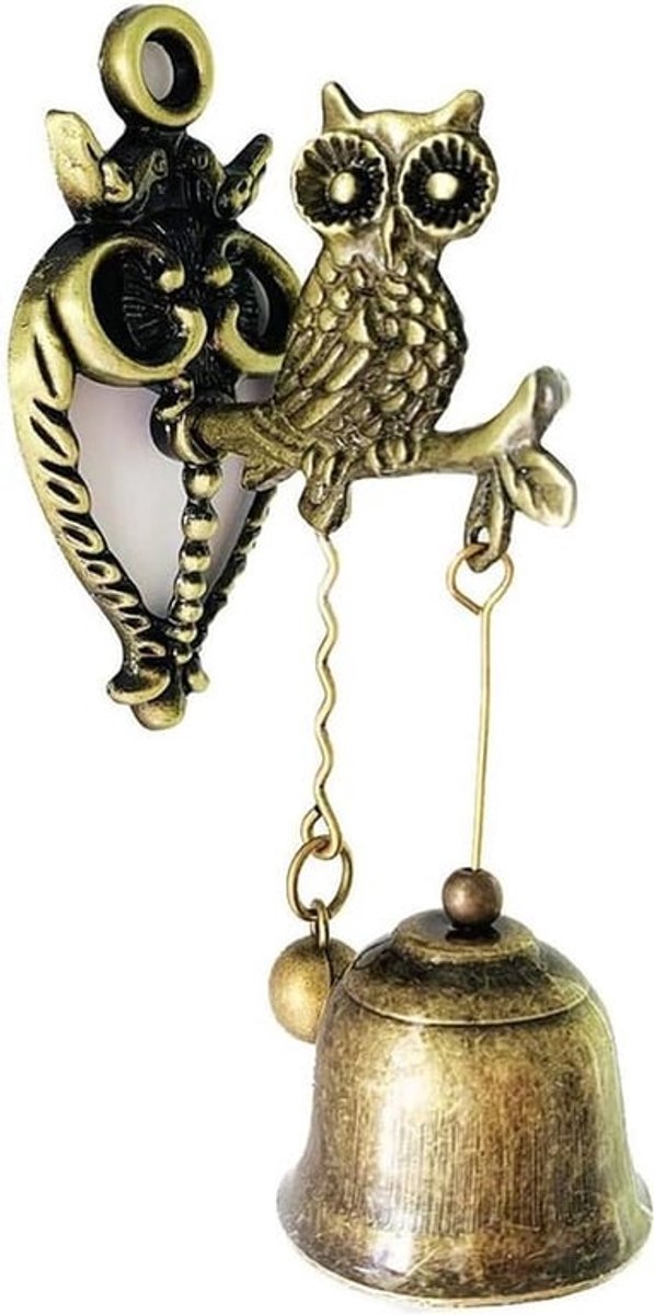 Decoratieve Bel - Vintage - Sterke Zelfklevende - Antiek - Winkelbel - Delicate Kantoorbel - Uil