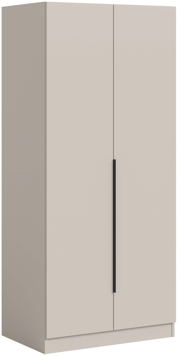 Tweedeurs kledingkast in kasjmier - Moderne opbergoplossing voor elk interieur - 80x181x52cm