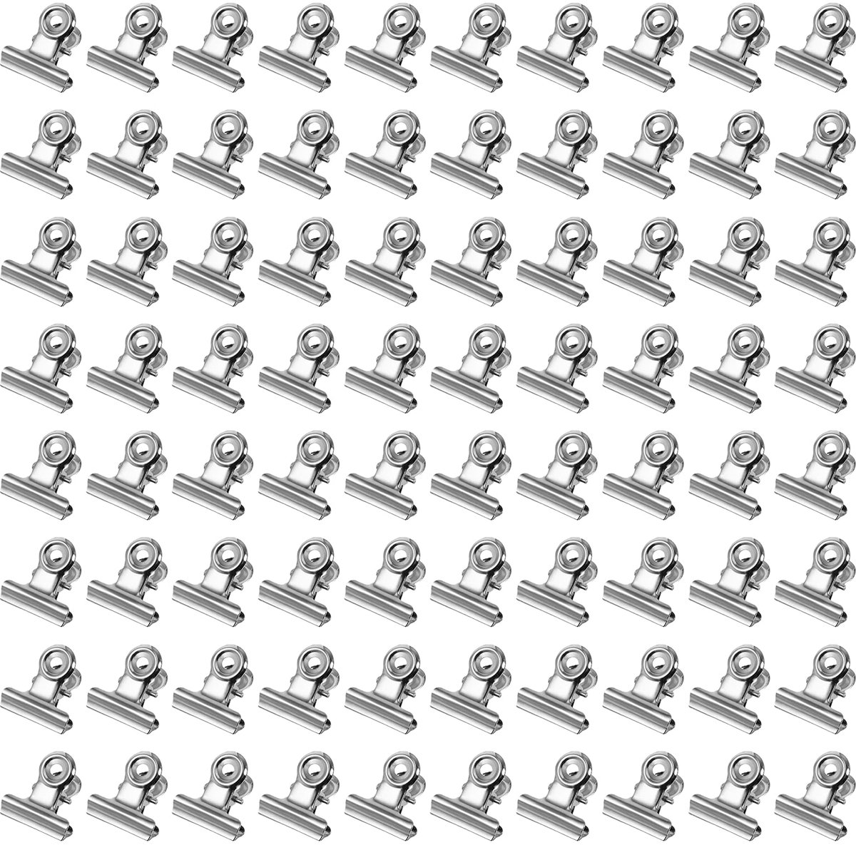 80 stuks metalen fotoklemmen, kleine klemmen voor het ophangen van foto's, paperclips, papierklemmen en documentenklemmen voor kantoor en thuis