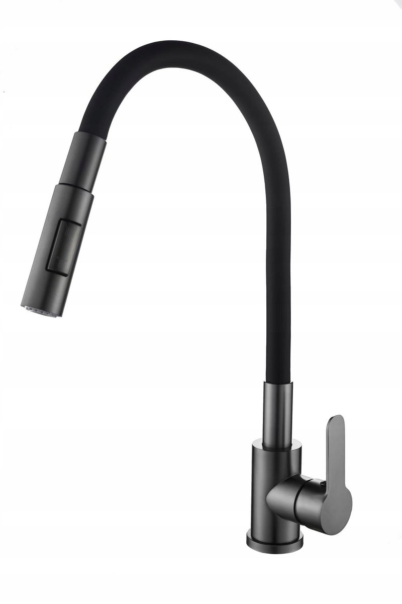 Flex 4000 Keukenkraan Gun Metal - Flexibele Uitloop