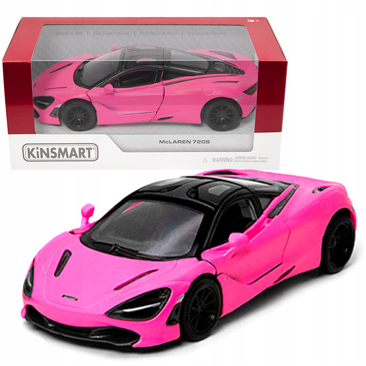 McLaren 720S Pull-Back Metalen Modelauto 1:36 - Speelgoed voor Kinderen