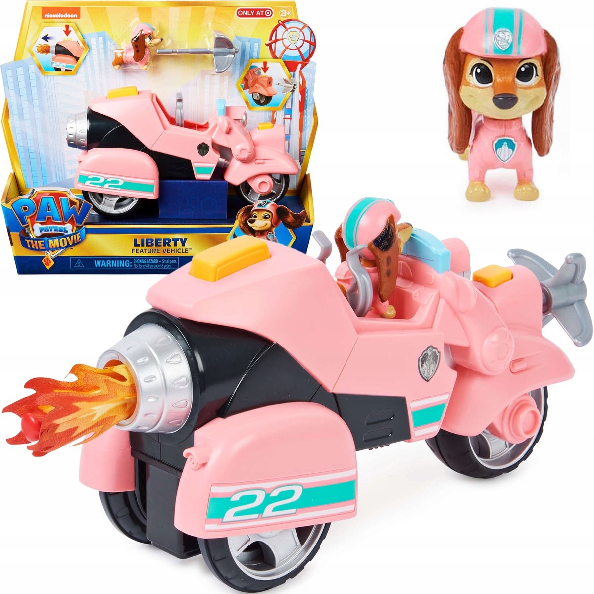 Psi Patrol Film: Liberty Deluxe Voertuig met Figuur & Accessoires