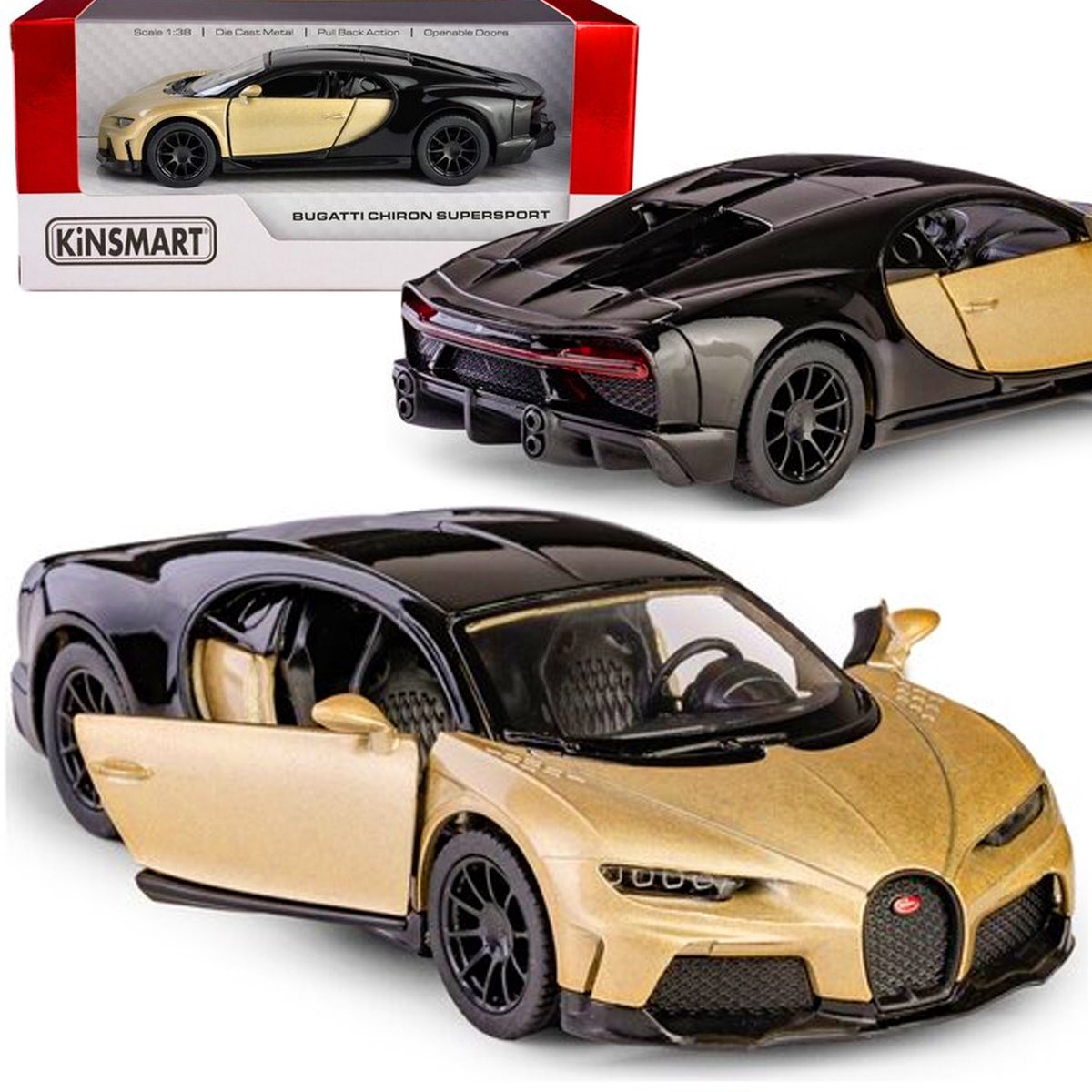 Bugatti Chiron Supersport Metaal Modelauto 1:38 Pull-Back