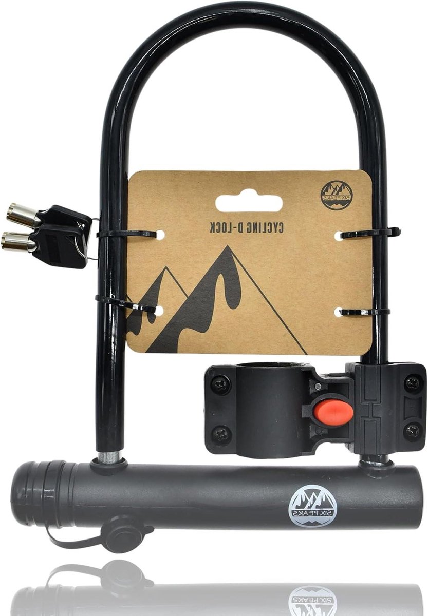 Fiets U-Slot - Fietsslot Beveiliging - Fiets Beschermen - Snijbestendig Materiaal - 18.5 x 25 cm - Zwart