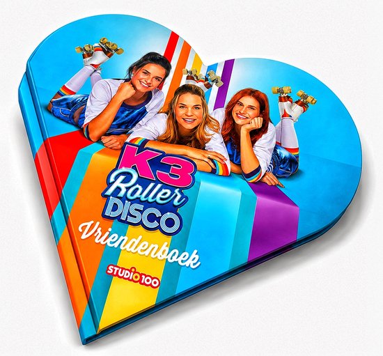 Studio 100 Vriendenboek K3 Roller Disco 21 X 25,5 Cm Blauw