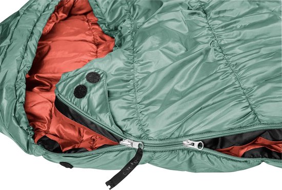 Synthetische Slaapzak - Mummy Slaapzak - Kamperen en Hiken - Thermo Stretch Comfort - Tot 175 cm - Salie Redwood — afbeelding 4