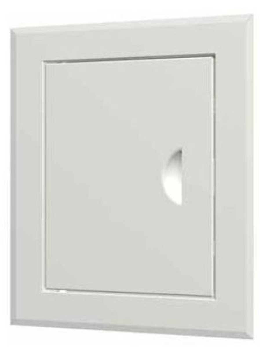 Metalen Inspectieluik 20x30cm Wit met Magneet