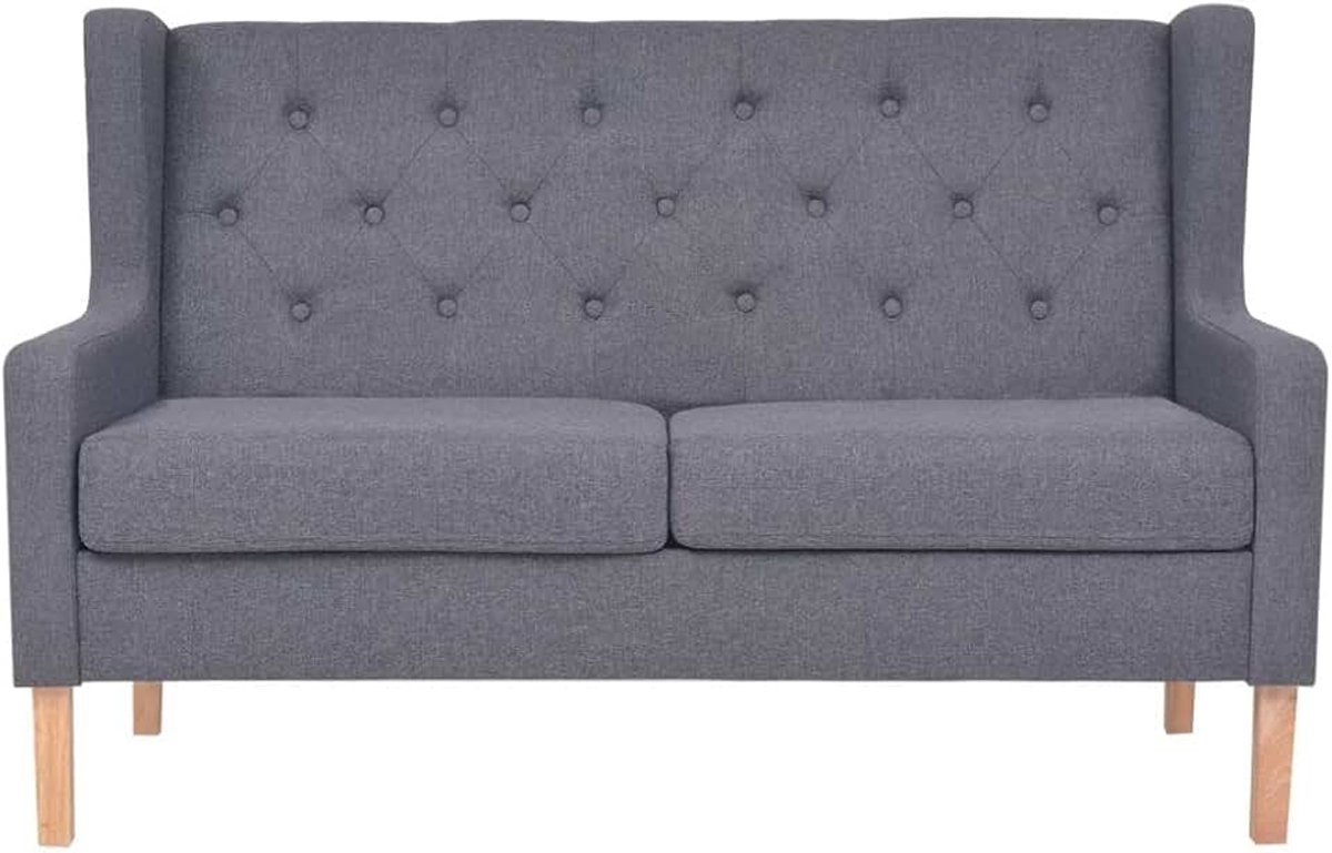 2-zitsbank van stof, slaapbank voor 2-zitsbank, bank voor woonkamer/kantoor, moderne bank, slaapbank, meubels voor woonkamer, grijs