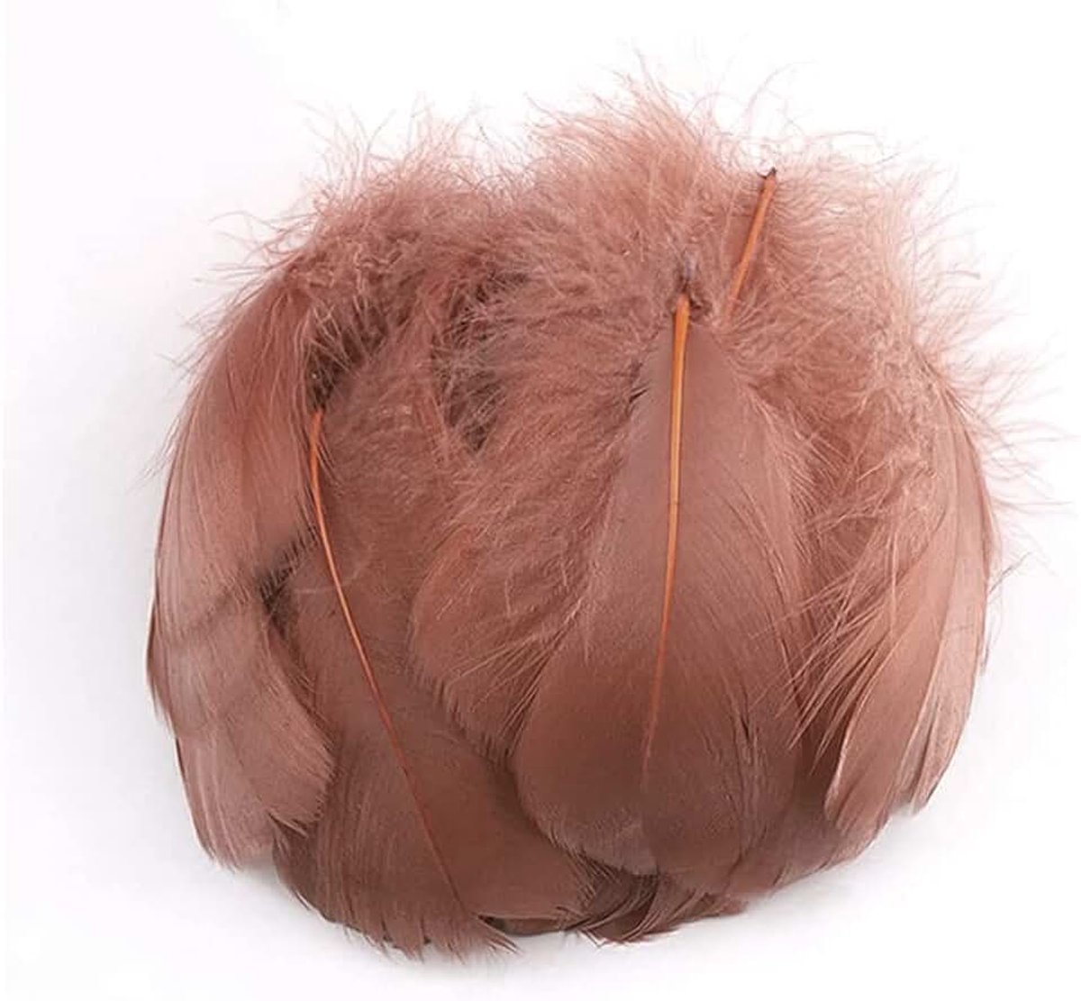 100 stuks kleurrijke veren om te knutselen natuurlijke veren ganzenveren indianen knutselveren voor doe-het-zelf kunstwerk maskers hoeden oorbellen haarsieraden dromenvanger bruiloft carnaval feestdecoratie 7-12 cm koffie