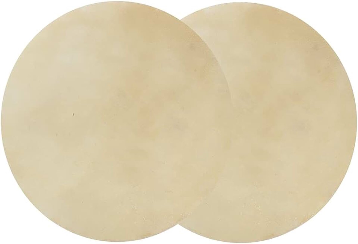 Drumvel Set, Buffel Leer, Consistent Helder Geluid voor Afrikaanse Drums (22,86 cm)