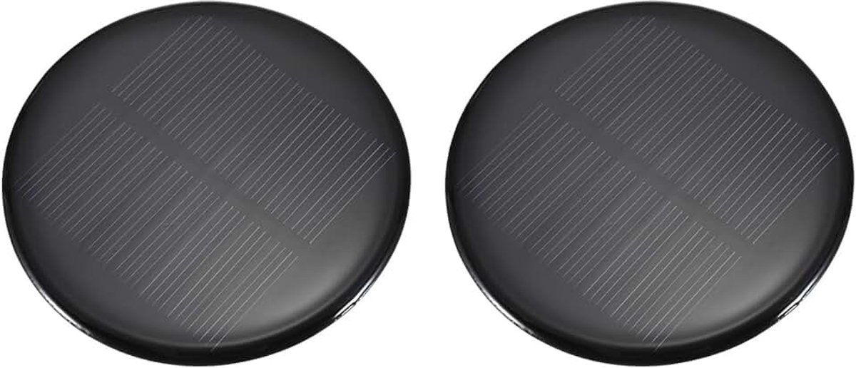 2 stuks 4 V 0,32 W 0,08 A mini-zonnepanelen voor zonne-energie, kleine zonnefotovoltaïsche cellen laden doe-het-zelf elektrisch speelgoed materialen zonne-systeemkits, 2,87 x 2,87 inch