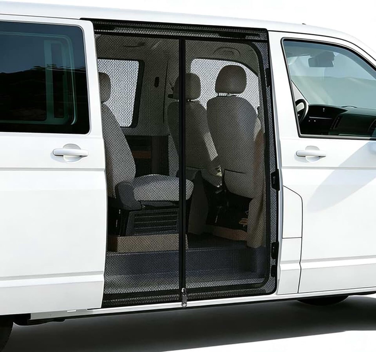 Muggennet voor VW T5 T6 schuifdeur, anti-muggennet en zonnebescherming voor camping