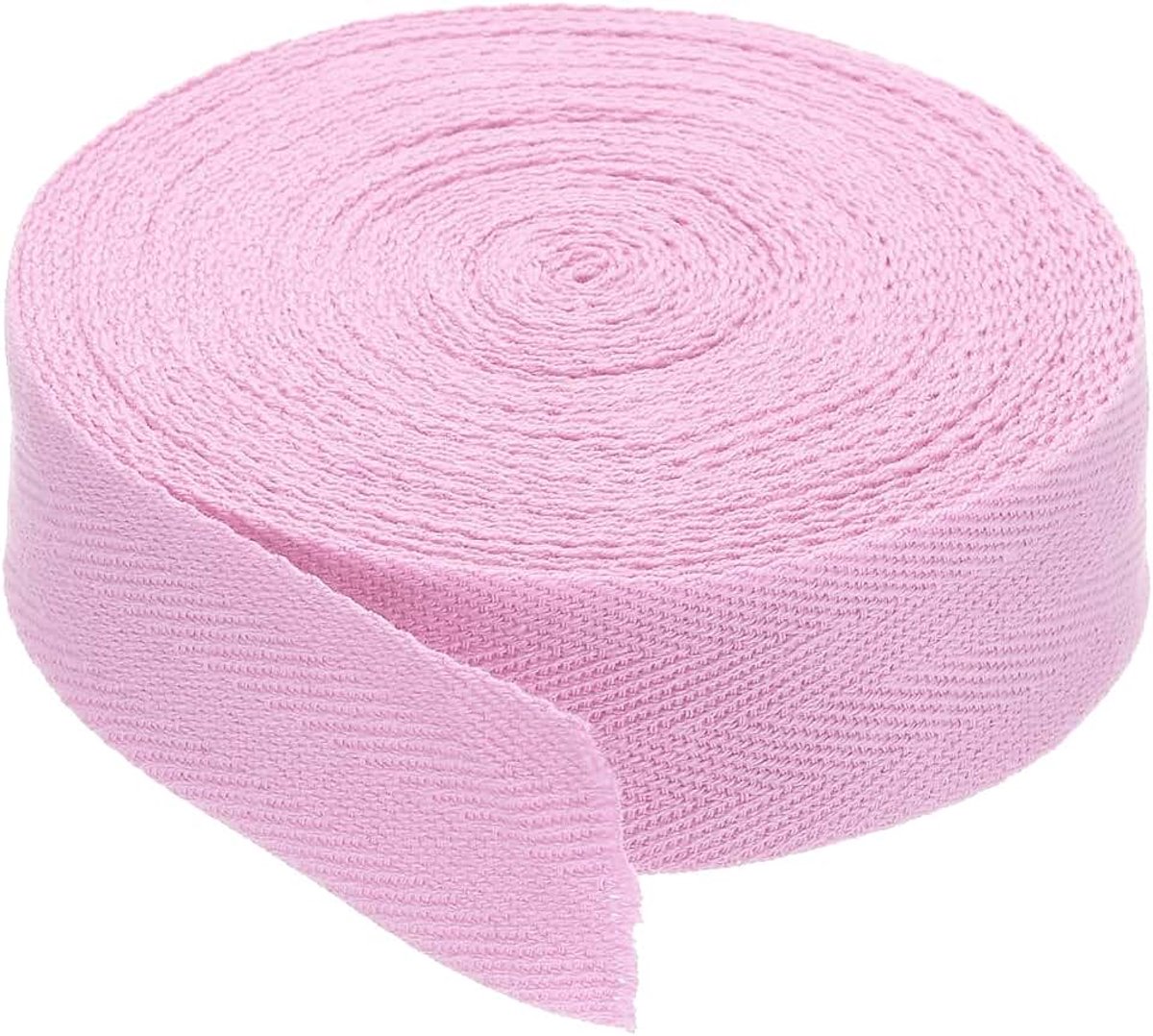 2,5 cm Katoen Twill Tape 10 Yards Katoen Lint Bias Binding Tape Visgraat Webbing Trim voor Naaien Gift Wrapping Craft DIY Lichtroze