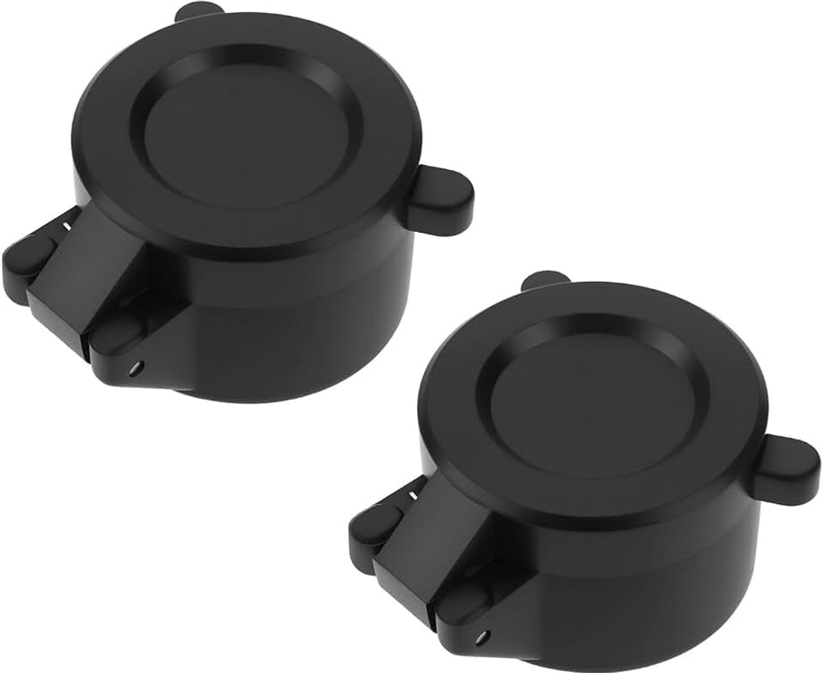 2 stks 30mm Zaklamp Lens Rubber Beschermhoes Sight Dust Cover met een Diameter van 30mm Geschikt voor Flow Light Zaklamp, Zwart