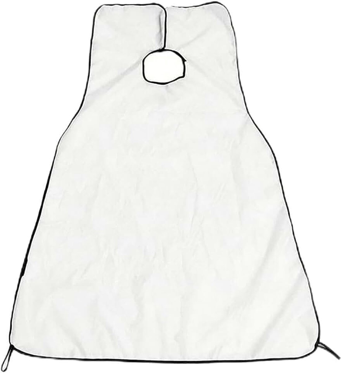 Baarddoek voor spiegel, baardschort voor het verzamelen van baard, met 2 zuignappen, waterdicht, anti-aanbaklaag, cadeau voor mannen (wit)
