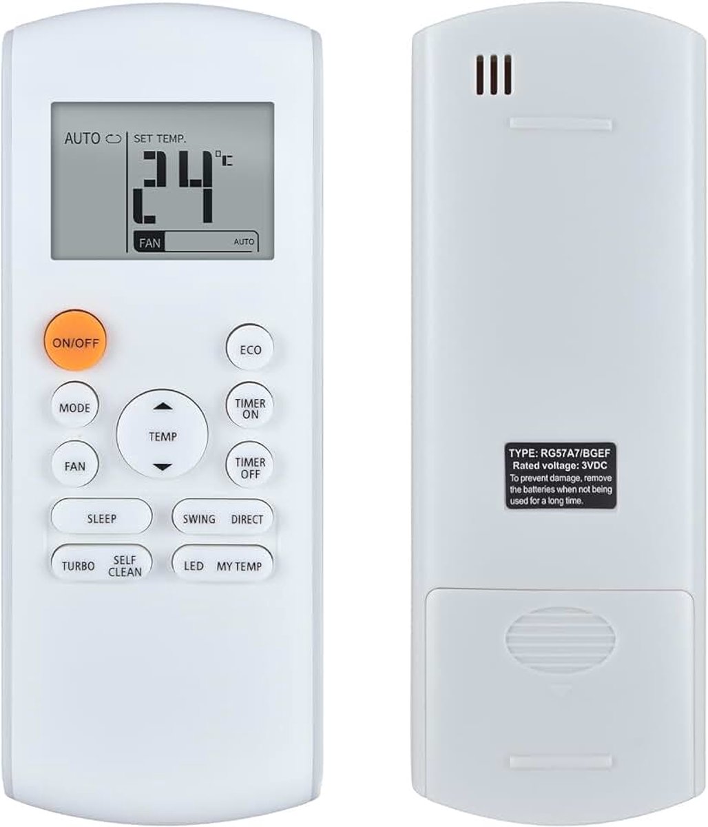 RG57A7/BGEF airconditioning vervangende afstandsbedieningsset voor MIDEA airconditioning RG57A7/BGEF RG57A7 BGEF RG57A7-BGEF