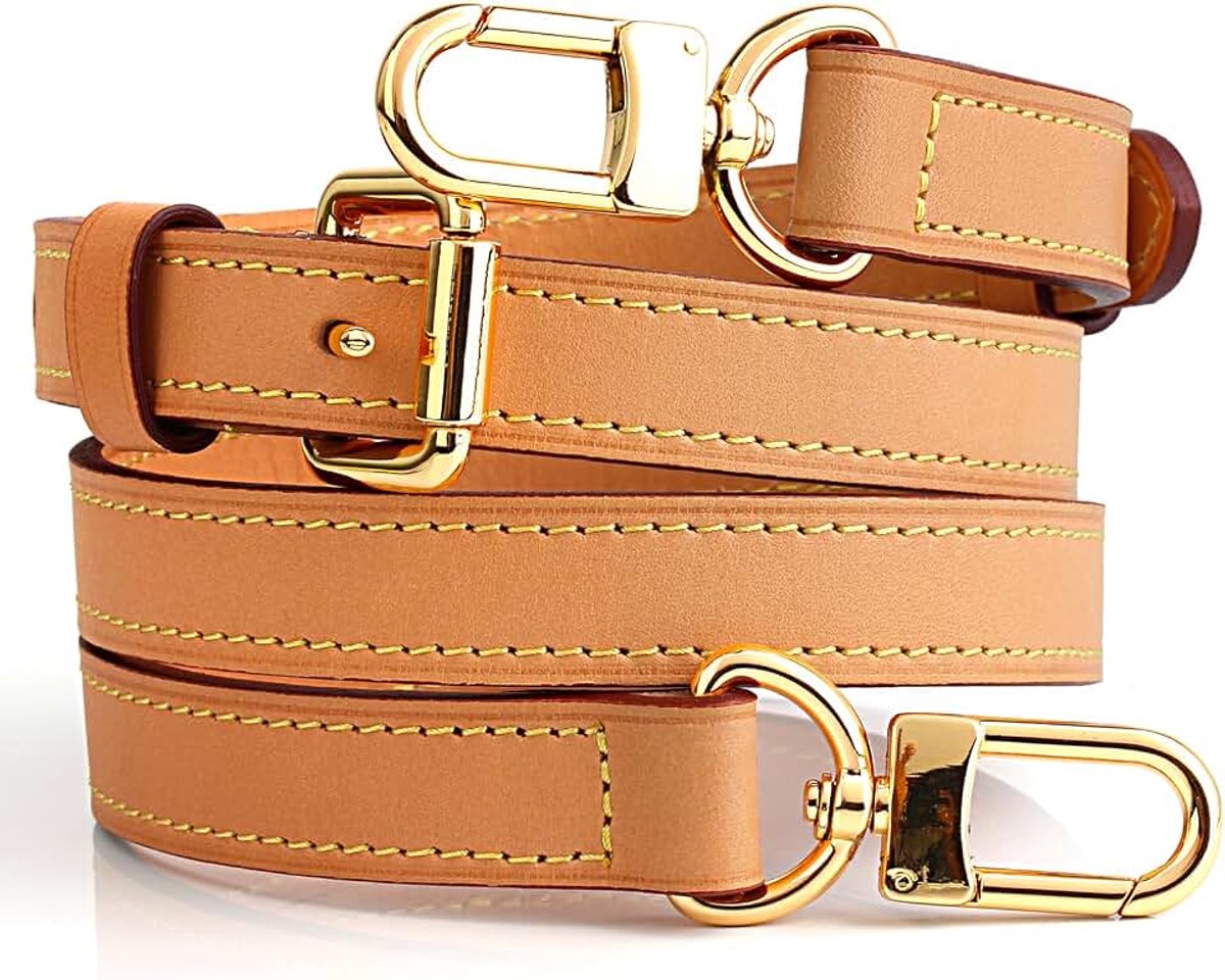 Jiesinlov Vachetta Leren riem, vervanging, verstelbaar, handtas, schouderriem, crossbody voor Speedy handtas, Einstellbare Länge:100-120cm,Breite:1.5cm