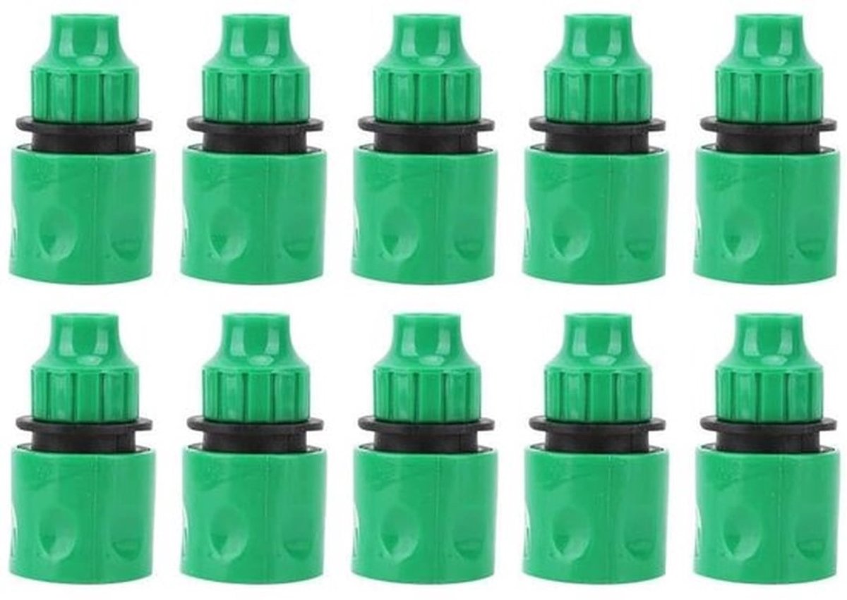 Kunststof Snelkoppelingen voor Tuinirrigatie, Set van 10