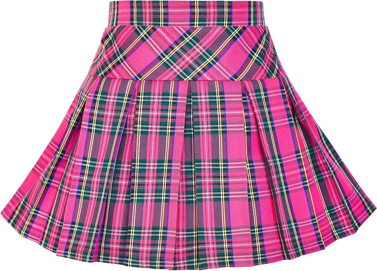 Rok Back School Uniform Rood Tartan Rok 4-14 jaar